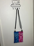 Pink & Blue Bandana Crossbody Bag