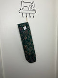 Dark Green Batik Grocery Bag Holder