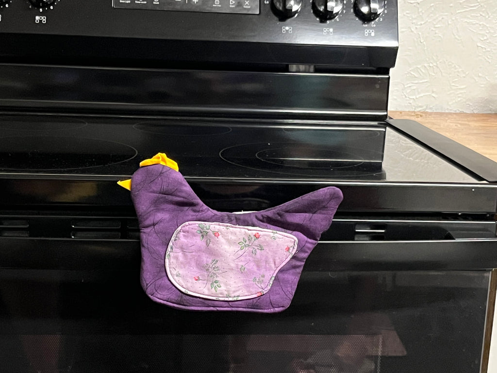Purple Chicken Oven Mitt