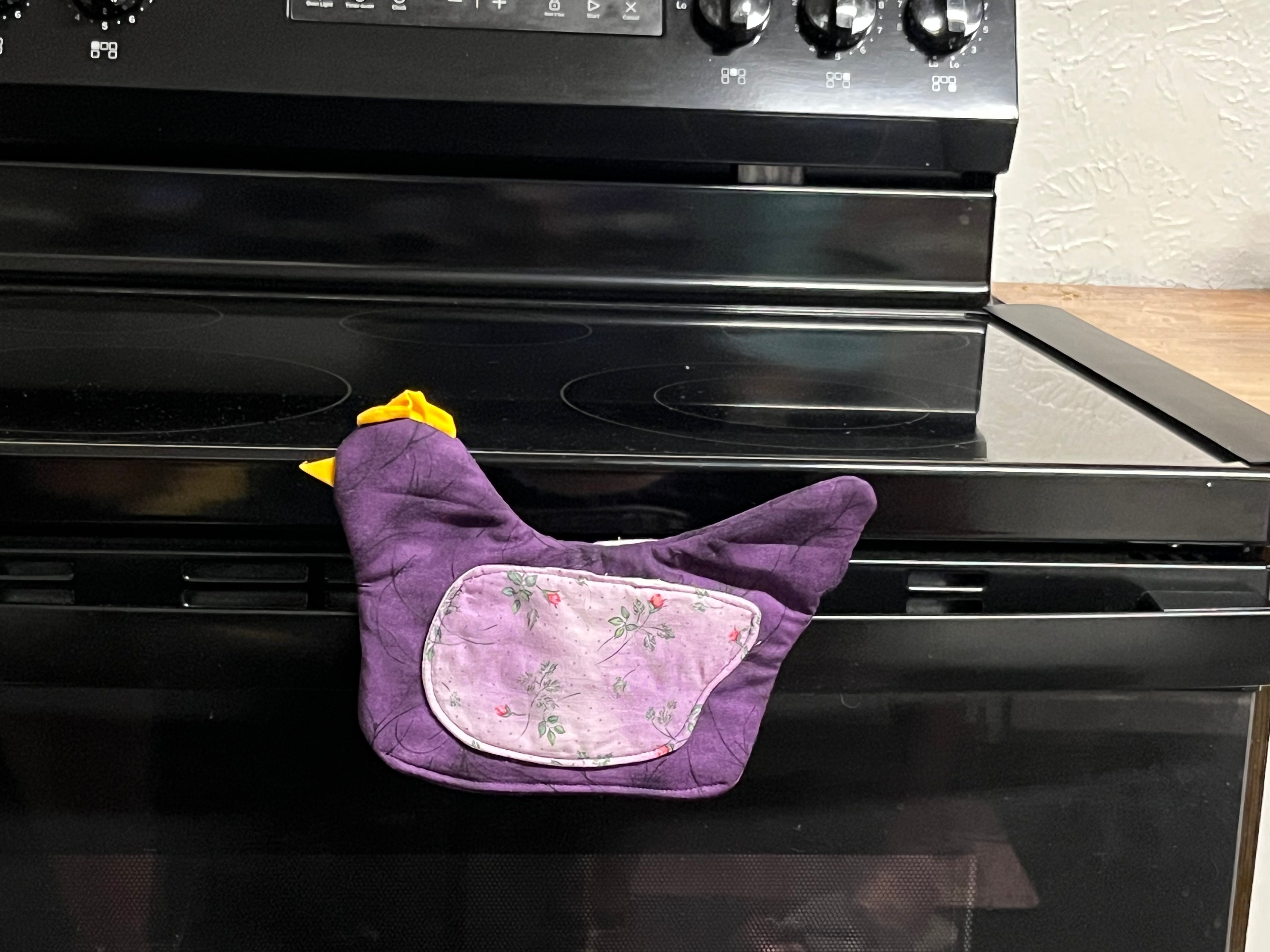 Purple Chicken Oven Mitt
