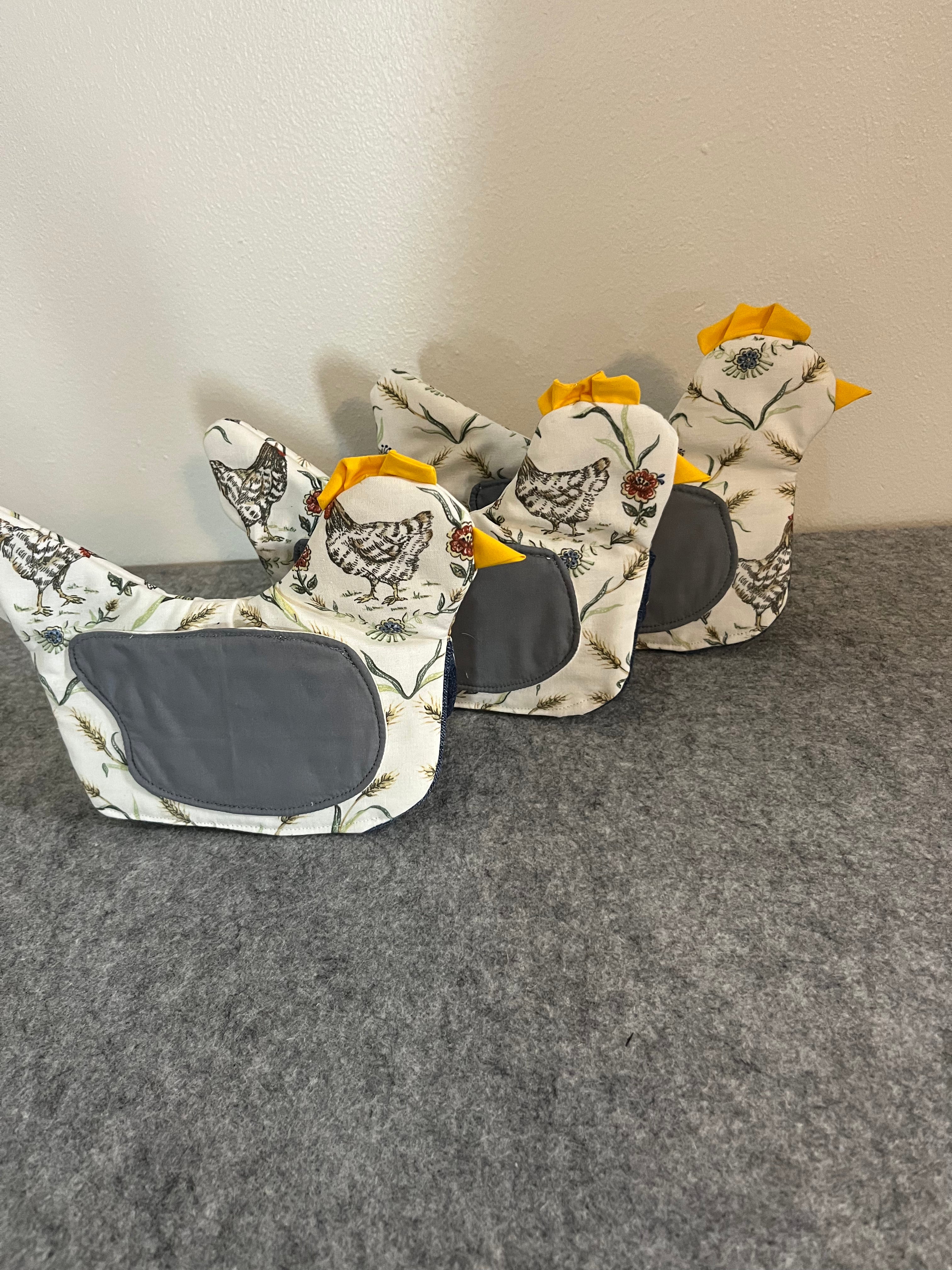 Chicken Oven Mitts Set of 3