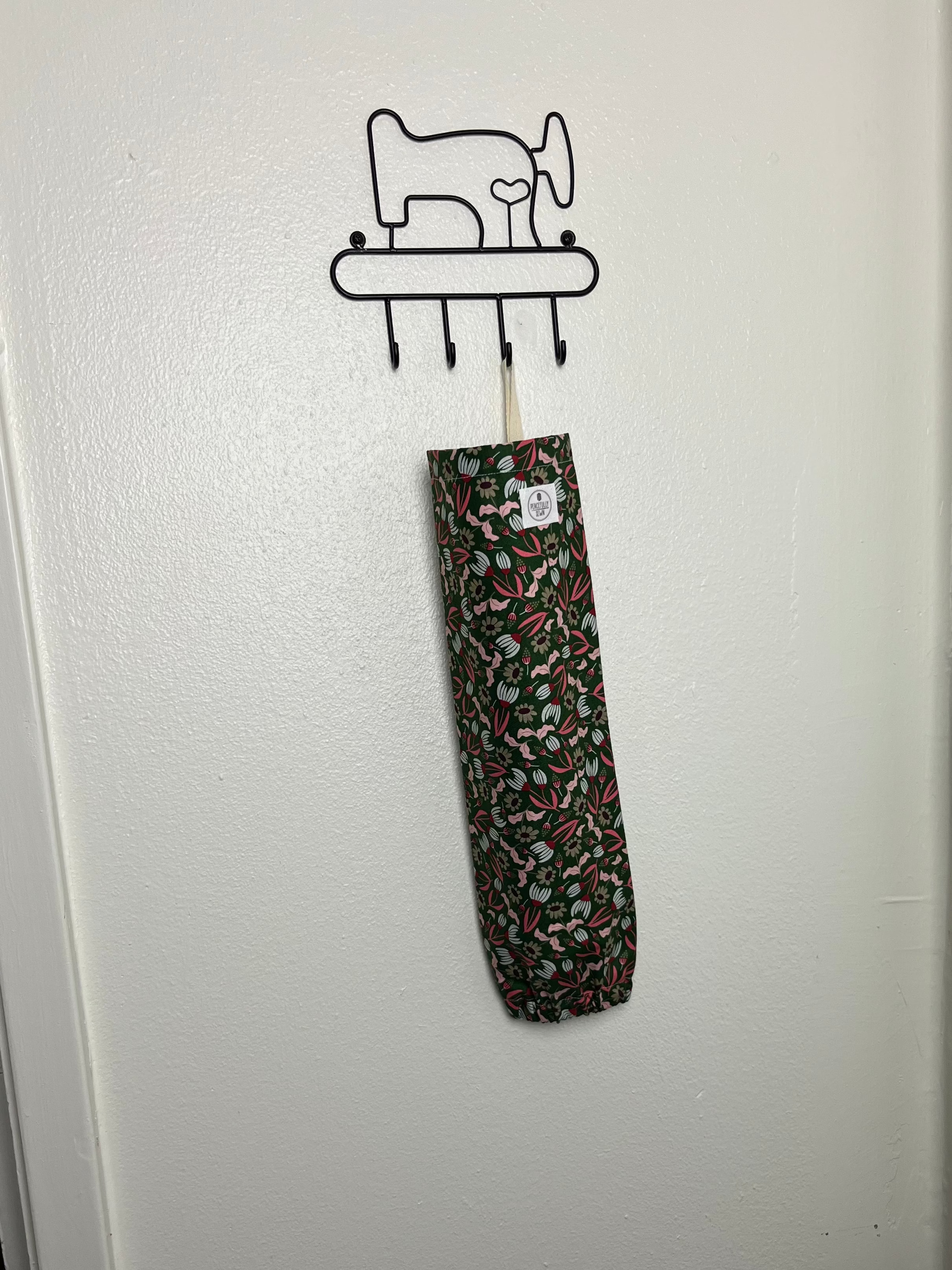 Floral Grocery Bag Holder