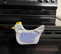 Purple & Gray Chicken Oven Mitt